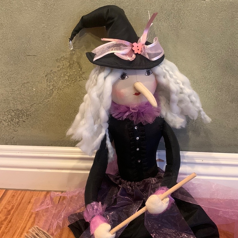 Halloween Decorative Friendly Purple Witch